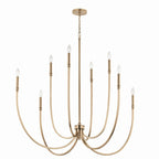 KICHLER 52699CPZ Malene 45.25 Inch 8 Light Foyer Chandelier In Champagne Bronze