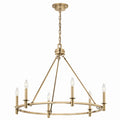 KICHLER 52705CPZ Carrick 32.25 Inch 6 Light Chandelier In Champagne Bronze