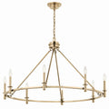 KICHLER 52706CPZ Carrick 40.75 Inch 8 Light Chandelier In Champagne Bronze