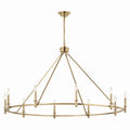 KICHLER 52707CPZ Carrick 54.25 Inch 10 Light Chandelier In Champagne Bronze