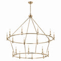 KICHLER 52708CPZ Carrick 54.25 Inch 18 Light 2-Tier Chandelier In Champagne Bronze