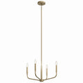 KICHLER 52716CPZ Madden 20 Inch 4 Light Convertible Chandelier In Champagne Bronze