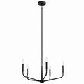 KICHLER 52717BK Madden 26 Inch 5 Light Chandelier In Black