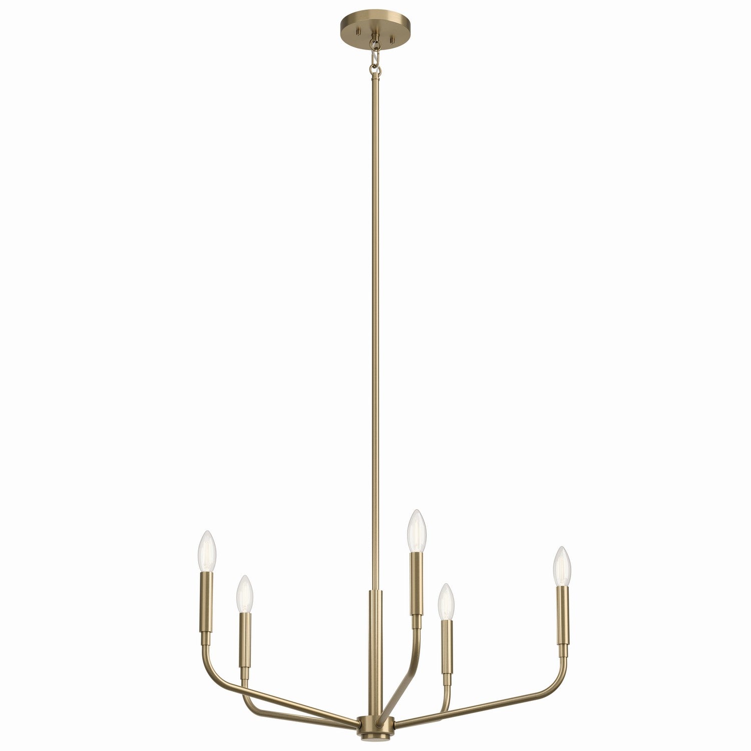 KICHLER 52717CPZ Madden 26 Inch 5 Light Chandelier In Champagne Bronze