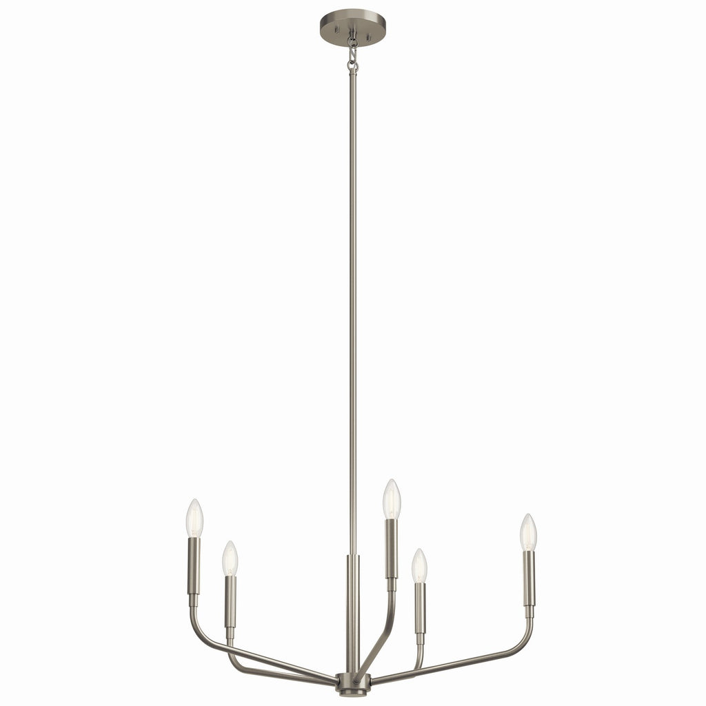 KICHLER 52717NI Madden 26 Inch 5 Light Chandelier In Brushed Nickel