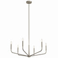 KICHLER 52718NI Madden 32 Inch 6 Light Chandelier In Brushed Nickel