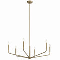 KICHLER 52719CPZ Madden 38 Inch 6 Light Chandelier In Champagne Bronze