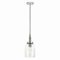 KICHLER 52725CH Madden 15 Inch 1 Light Mini Pendant With Clear Glass In Chrome