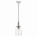KICHLER 52725CH Madden 15 Inch 1 Light Mini Pendant With Clear Glass In Chrome