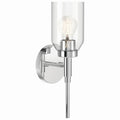 KICHLER 55183CH Madden 14.75 Inch 1 Light Wall Sconce With Clear Glass In Chrome