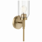KICHLER 55183CPZ Madden 14.75 Inch 1 Light Wall Sconce With Clear Glass In Champagne Bronze