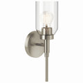 KICHLER 55183NI Madden 14.75 Inch 1 Light Wall Sconce With Clear Glass In Brushed Nickel