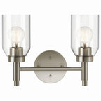 KICHLER 55184NI Madden 14.25 Inch 2 Light Vanity With Clear Glass In Brushed Nickel