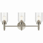 KICHLER 55185NI Madden 24 Inch 3 Light Vanity With Clear Glass In Brushed Nickel
