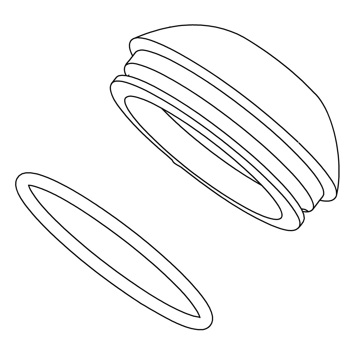 KOHLER Bonnet Kit - Matte Black, K-1483371-BL
