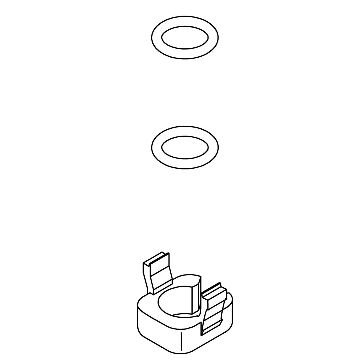 KOHLER Quick Connect Clip/O-Ring Kit, K-1483375