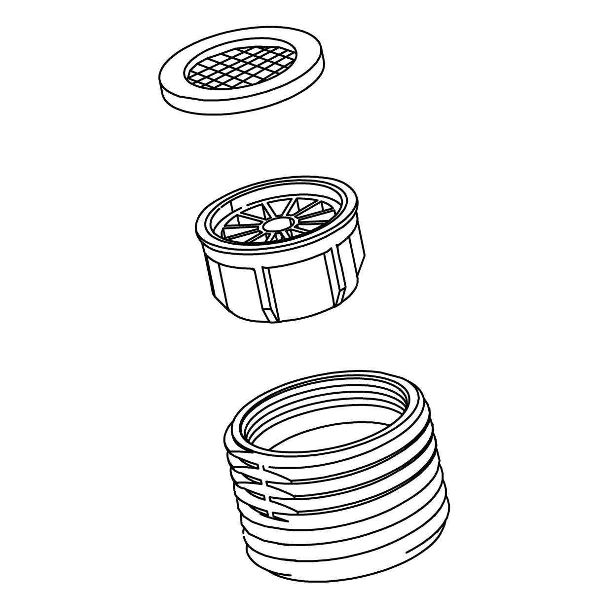 KOHLER Aerator Kit, Full Flow - Polished Chrome, K-1483381-CP