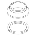 KOHLER One-Hole Escutcheon Kit - Vibrant Stainless, K-1483383-VS