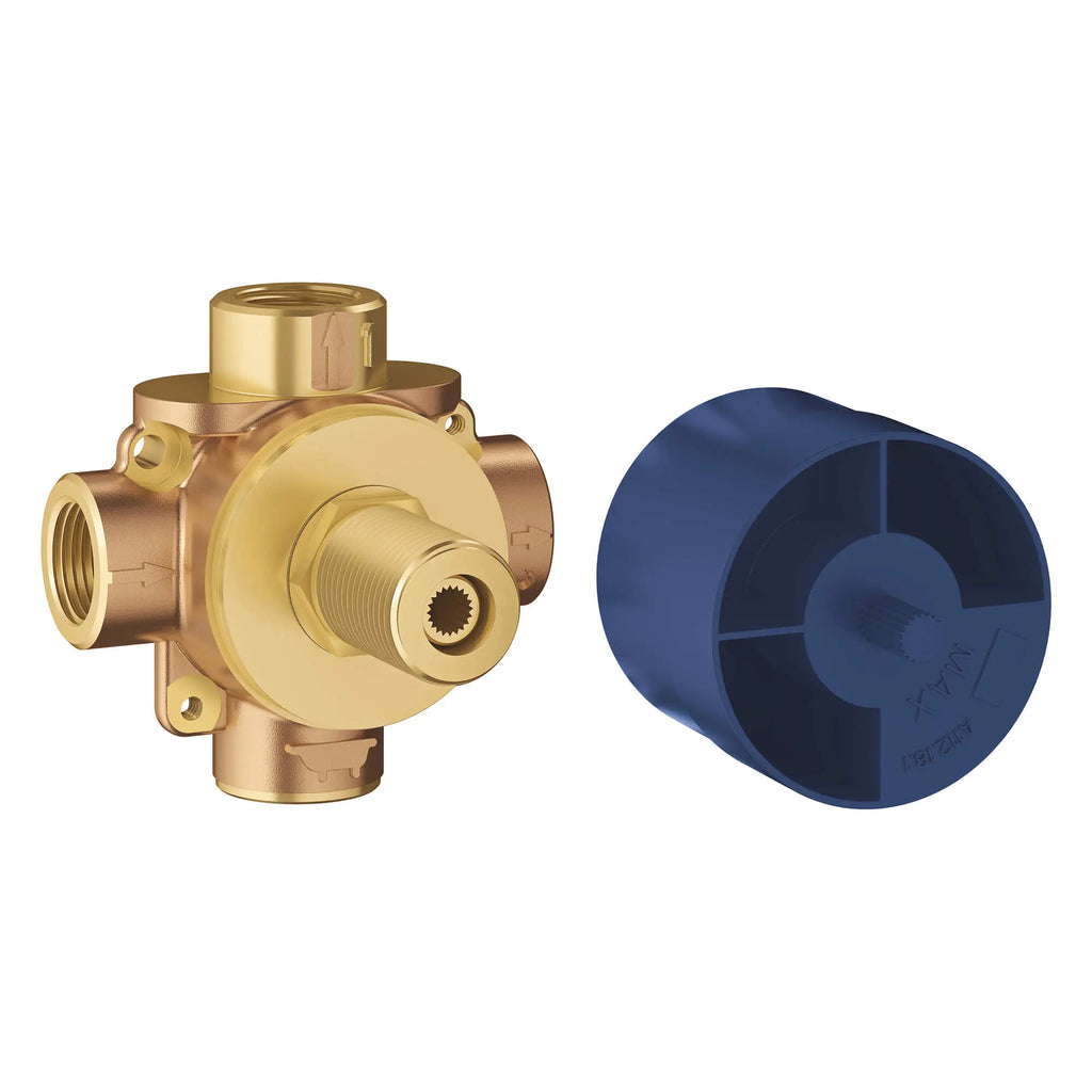 GROHE 29902000 Non Rapido 3-Way Diverter Rough-In Valve (Discrete Functions)