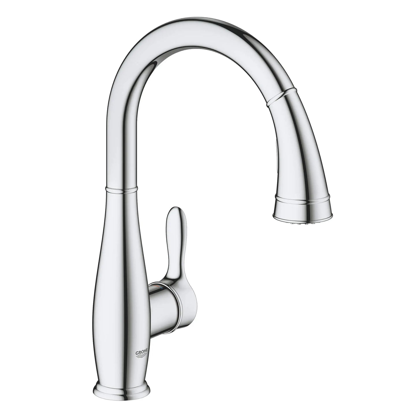 GROHE 30213001 Parkfield Single-Handle Pull Down Kitchen Faucet Dual Spray 1.75 GPM - Chrome