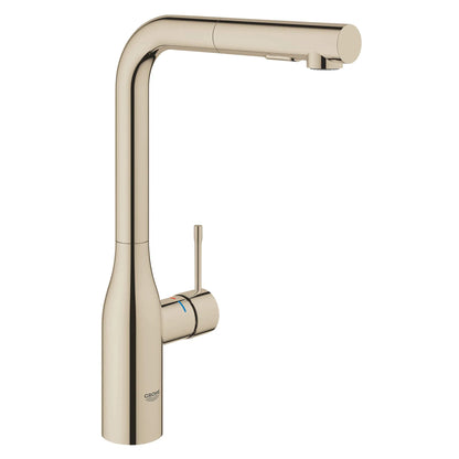 GROHE 30271BE0 Essence New Essence Single-Handle Pull-Out Kitchen Faucet Dual Spray 1.75 GPM - Polished Nickel