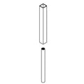 KOHLER Downrod, 19 X 19 X 155Mm X T1.2Mm - Brushed Moderne Brass, K-1490244-2GL