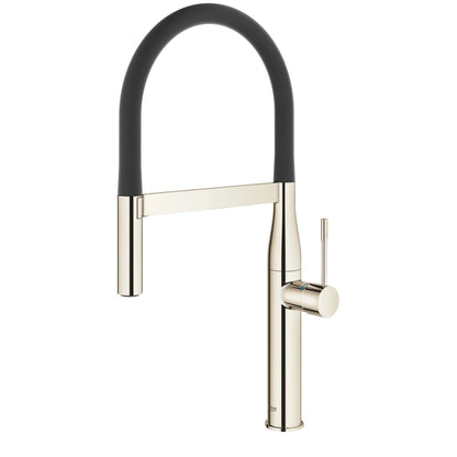 GROHE 30295BE0 Essence New Essence Single-Handle Semi-Pro Dual Spray Kitchen Faucet 1.75 GPM - Polished Nickel