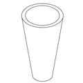 KOHLER Shade, Alabaster & Trim - Polished Chrome, K-1492492-CPL