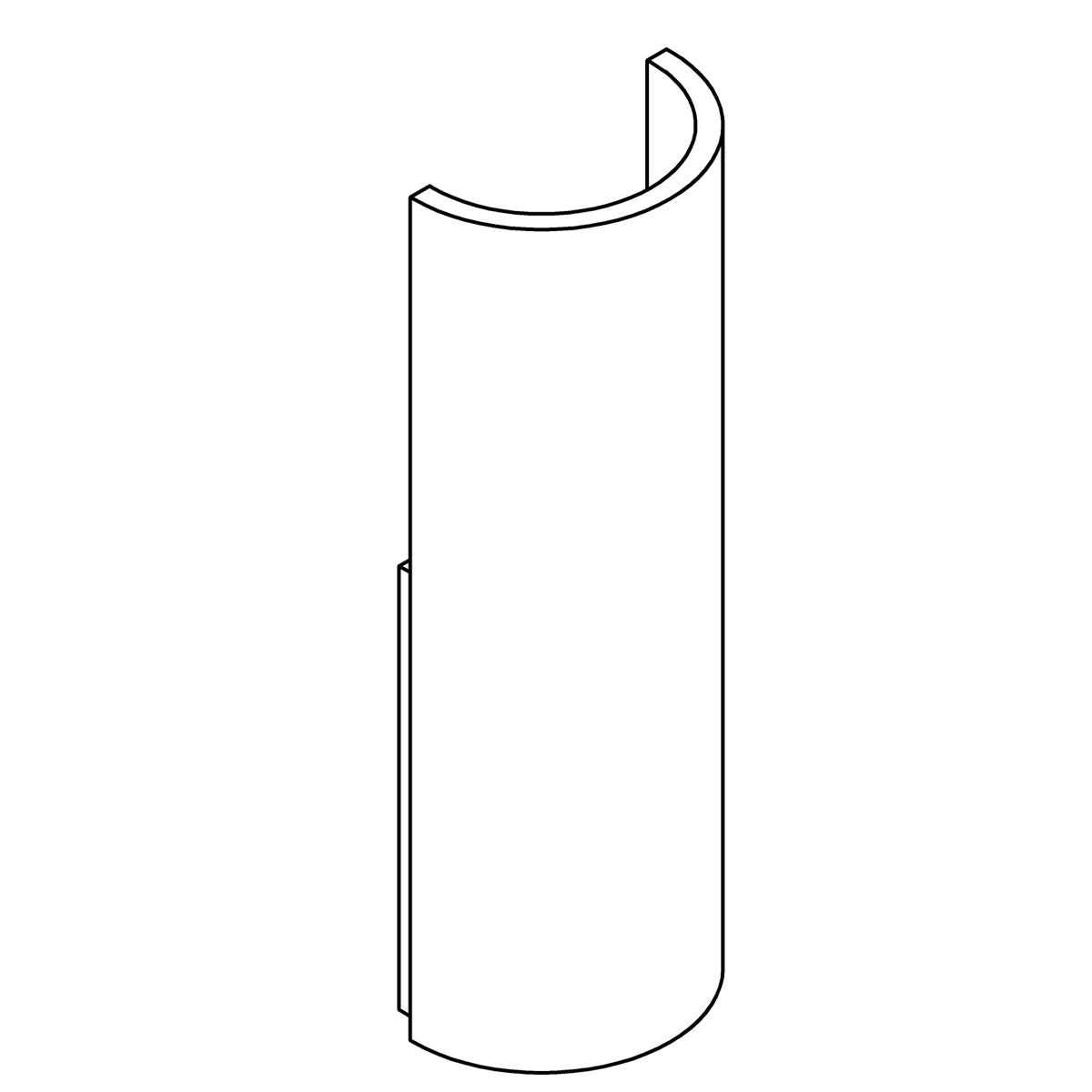 KOHLER Shade, Textured Clear Glass, K-1492493
