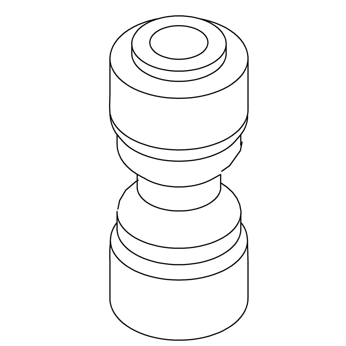 KOHLER Fitting Push In Connector, K-1496501
