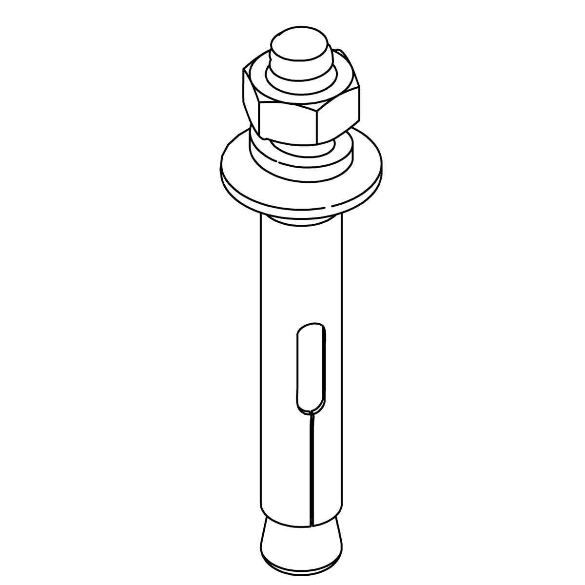 KOHLER Expansion Screw, Concrete Use, K-1500634