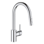 GROHE 3134910E Concetto Single-Handle Pull Down Kitchen Faucet Dual Spray 1.5 GPM - Chrome