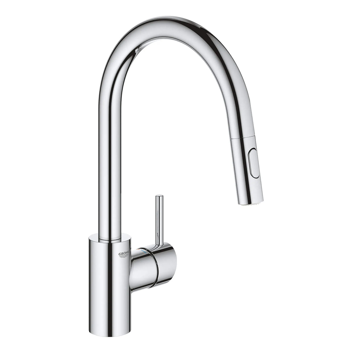 GROHE 3134910E Concetto Single-Handle Pull Down Kitchen Faucet Dual Spray 1.5 GPM - Chrome