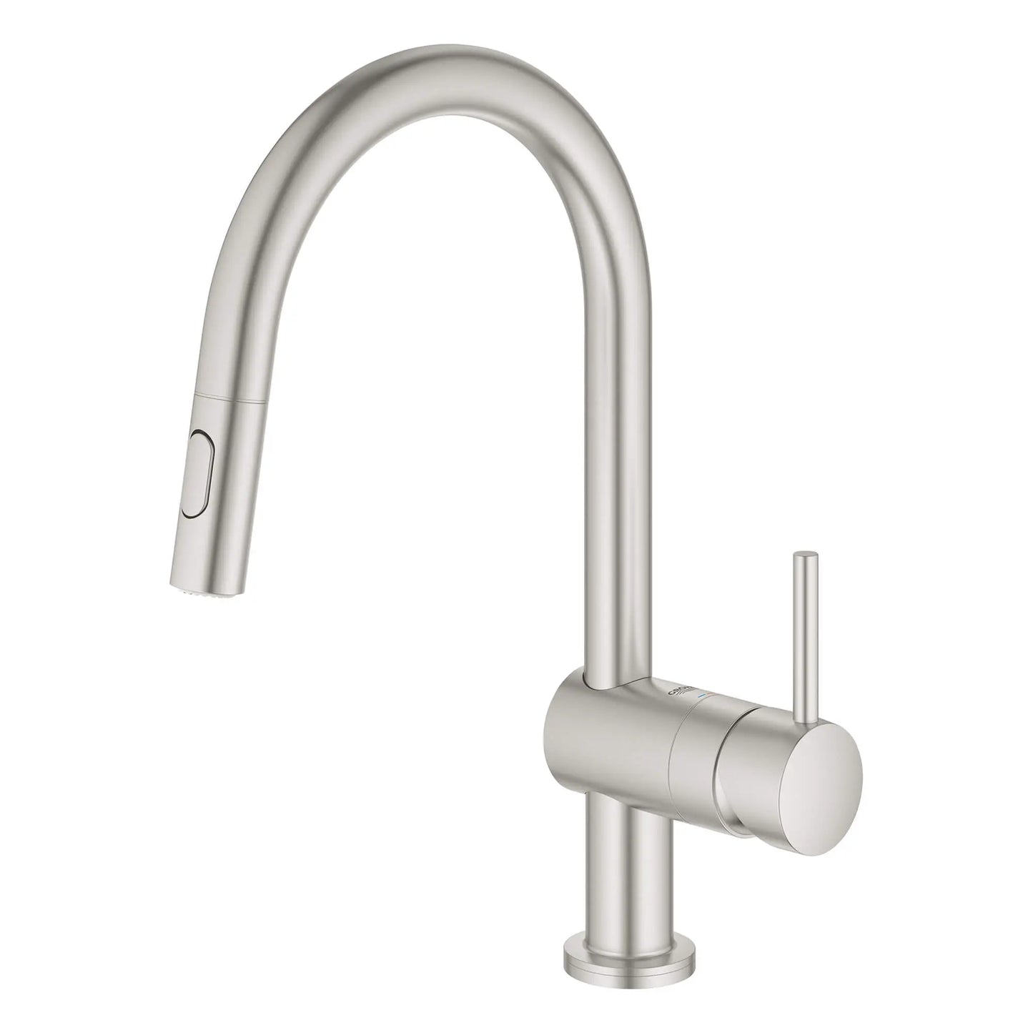 GROHE 31359DC2 Minta Single-Handle Pull Down Kitchen Faucet Dual Spray 1.75 GPM with Touch Technology - Supersteel