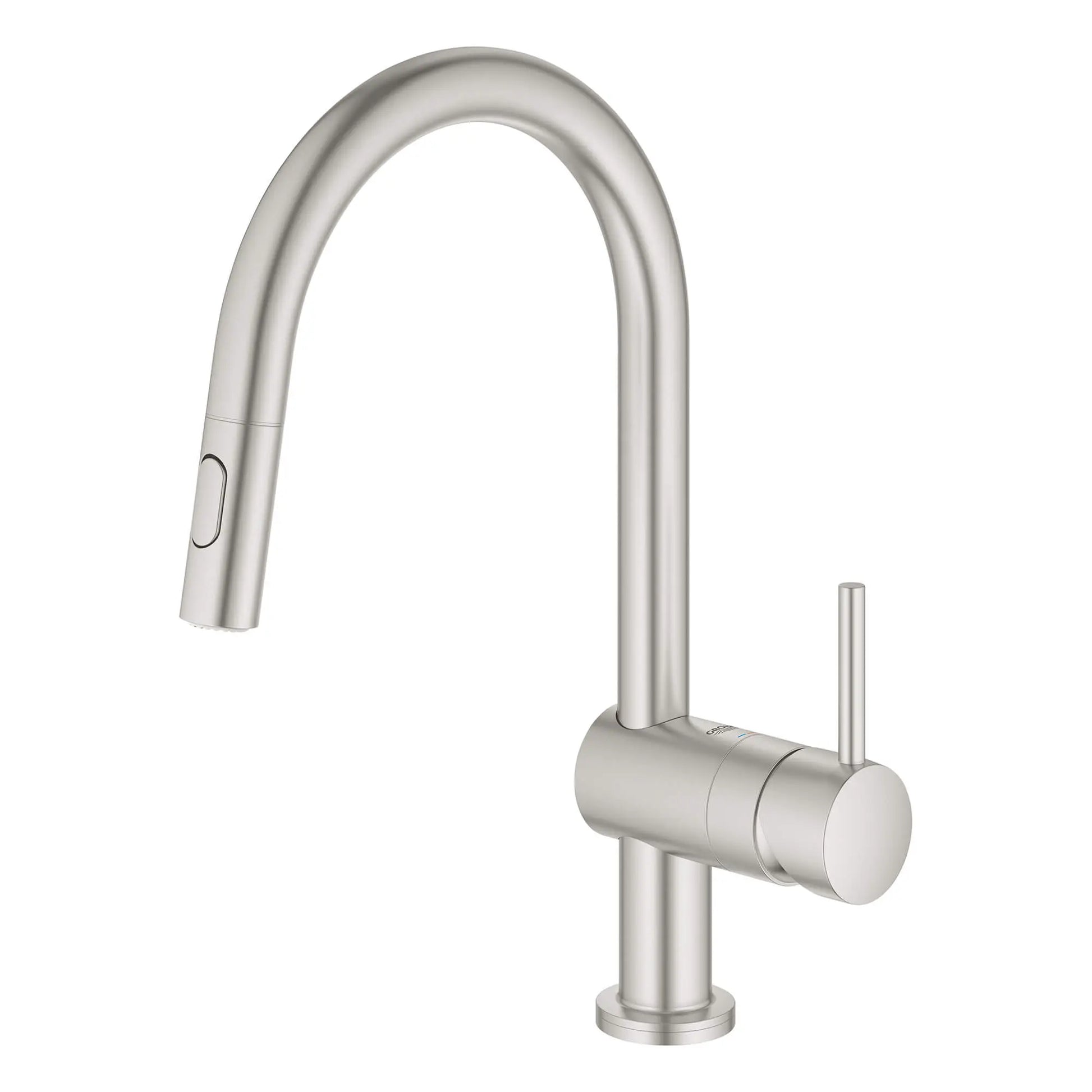 GROHE 31359DC2 Minta Single-Handle Pull Down Kitchen Faucet Dual Spray 1.75 GPM with Touch Technology - Supersteel