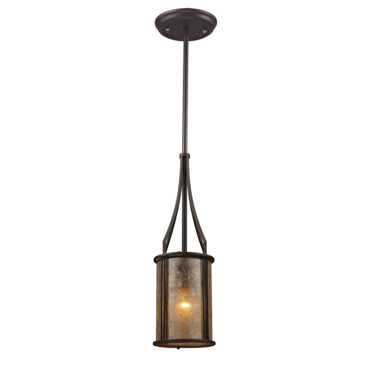 ELK SHOWROOM 15033/1 Barringer 6'' Wide 1-Light Mini Pendant - Aged Bronze