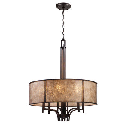 ELK SHOWROOM 15034/6 Barringer 24'' Wide 6-Light Chandelier - Aged Bronze