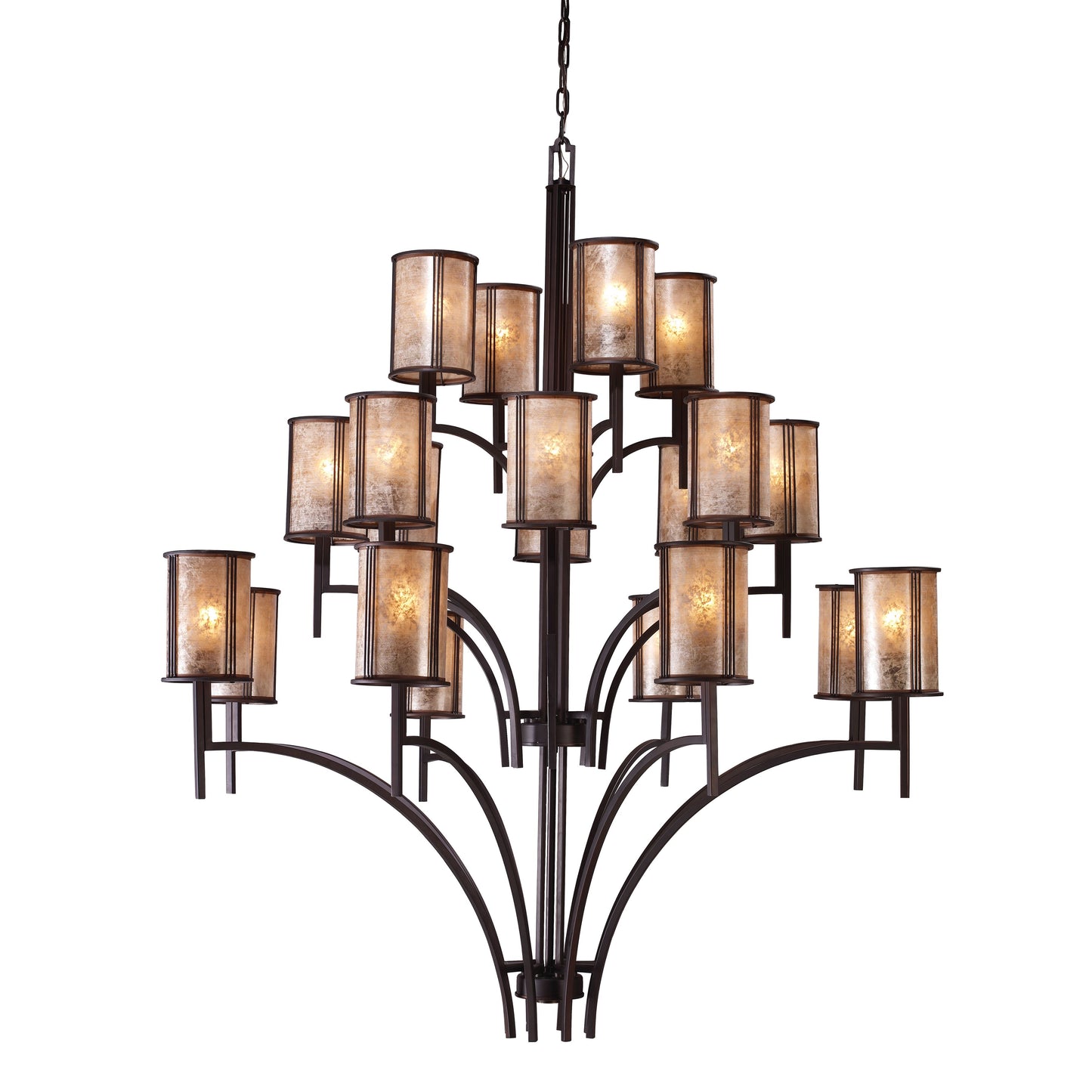 ELK SHOWROOM 15037/8+8+4 Barringer 50'' Wide 20-Light Chandelier - Aged Bronze