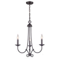 THOMAS 1503CH/10 Williamsport 20'' Wide 3-Light Chandelier - Oil Rubbed Bronze