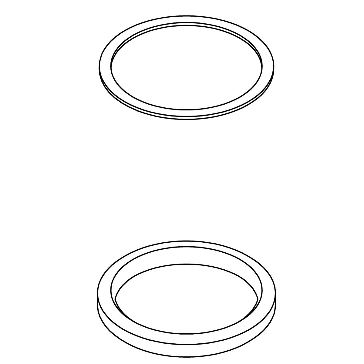 KOHLER Socket Ring & Washer Kit - Brushed Moderne Brass, K-1506268-2GL