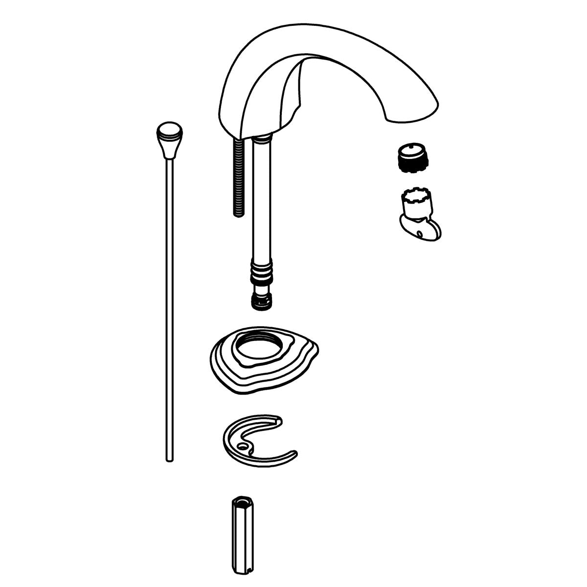 KOHLER New Spout Kit - Vibrant Brushed Nickel, K-1507698-BN