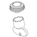 KOHLER Aerator Kit, Cache 0.35 Gpm, K-1514030
