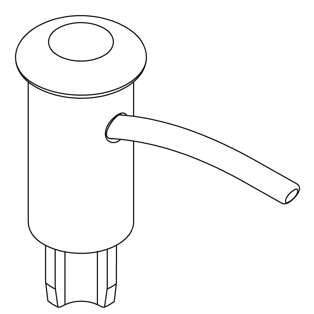 KOHLER Assembly, Soap Head - Matte Black, K-1514437-BL