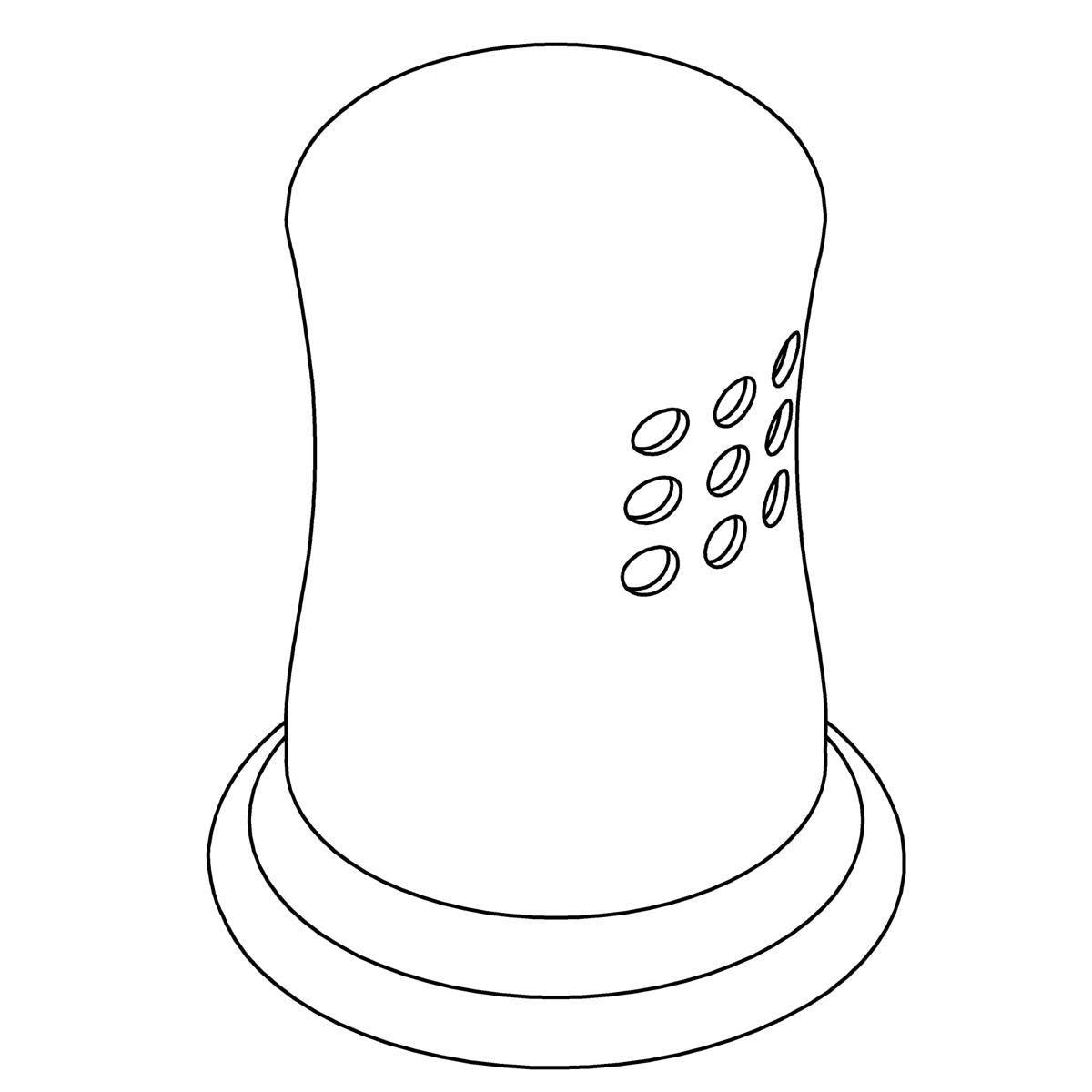 KOHLER Air Gap Cover - Vibrant Brushed Moderne Brass, K-1518360-2MB