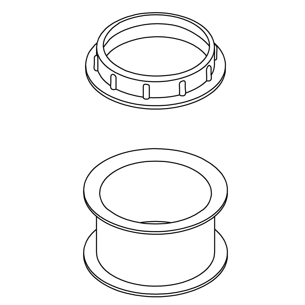 KOHLER K-1518544 Kit, E26/E27 Socket Ring & Socket Sleeve