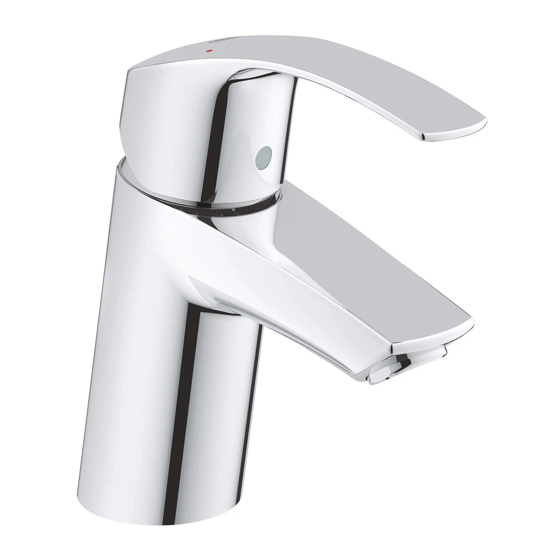 GROHE 3264300A Eurosmart Single Hole Single-Handle S-Size Bathroom Faucet 1.2 GPM Less Drain - Chrome