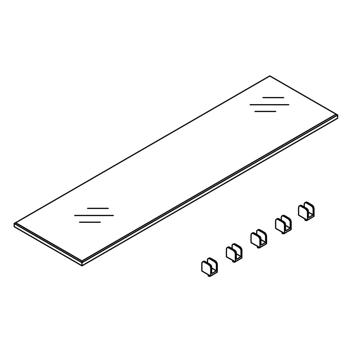 KOHLER Glass Shelf Kit, K-1522014
