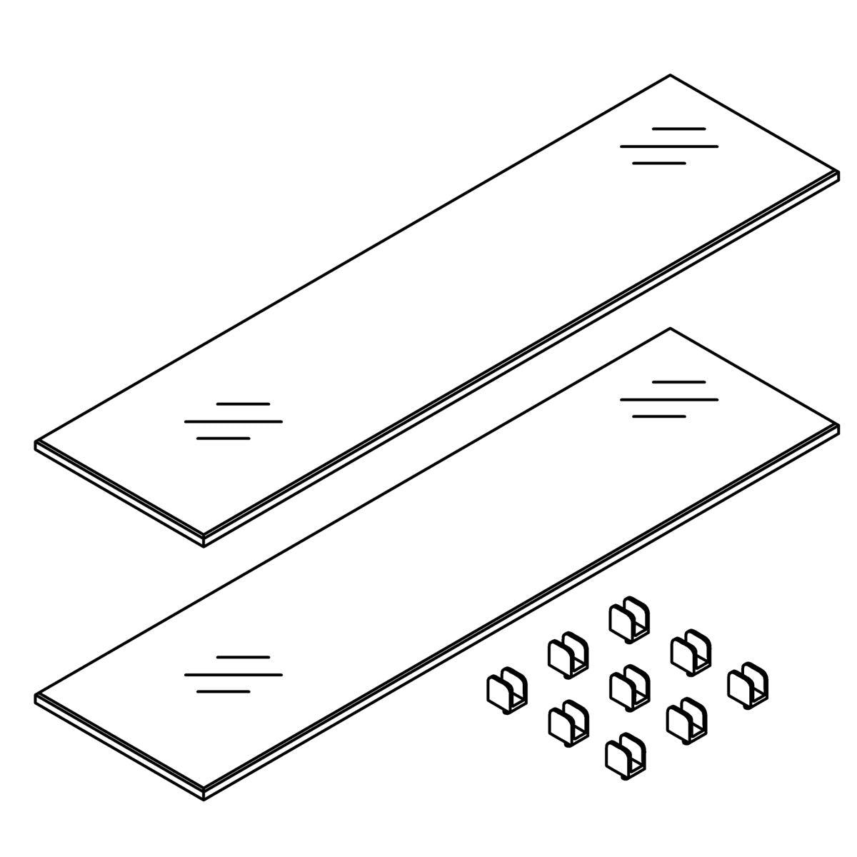 KOHLER Glass Shelf Kit, K-1522018