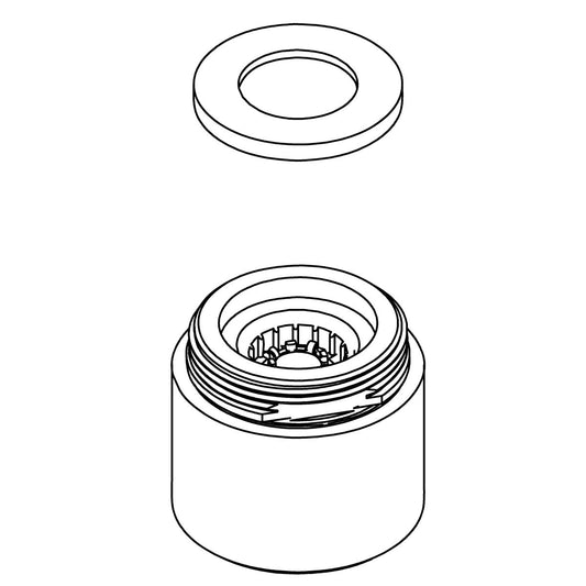KOHLER Aerator Assembly - Vibrant Titanium, K-1522149-TT