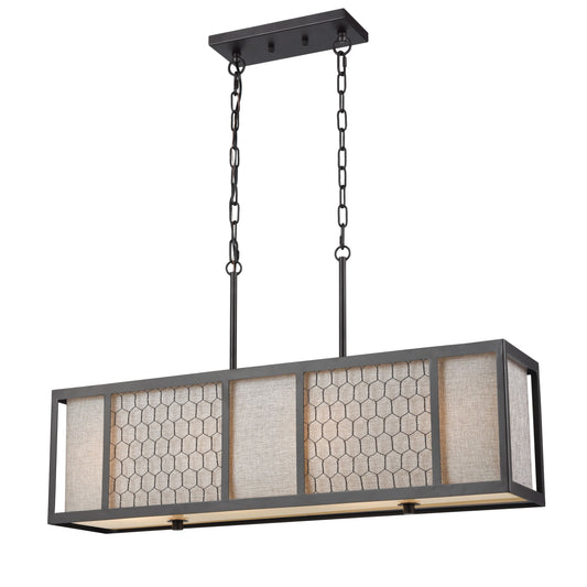 ELK SHOWROOM 15244/4 Filmore 35'' Wide 4-Light Chandelier - Oil Rubbed Bronze